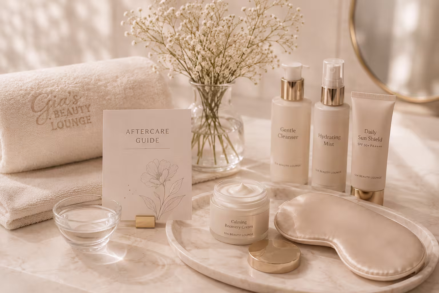 Facial aftercare visual