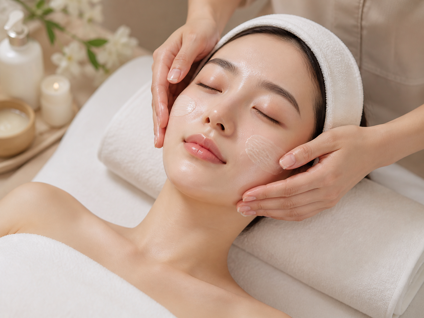 Korean skincare facial treatment