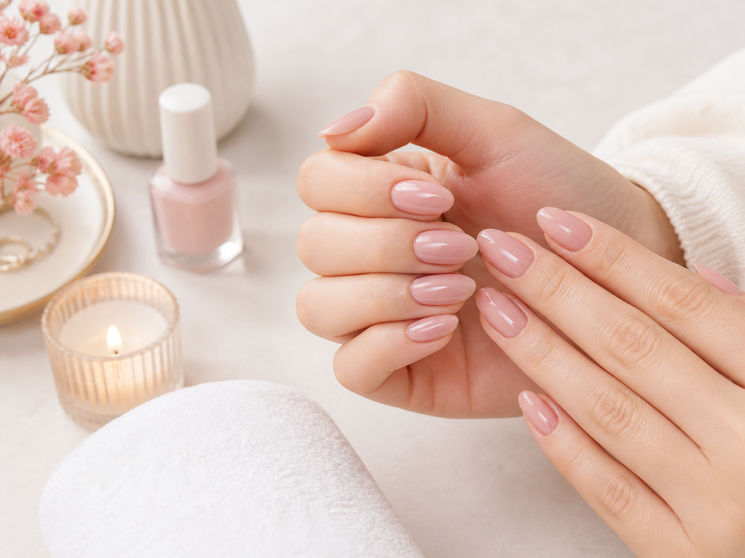 Gel nail manicure treatment